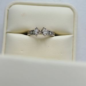 Custom White gold engagement ring, never worn